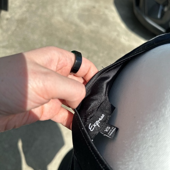 Y2K Express Black Sequin Trim Tank Dress – Size XS - Picture 5 of 6